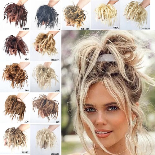 Messy bun hair piece scrunchie - bun,