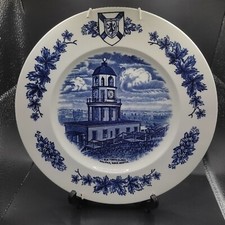 Vtg. Old Town Clock Plate Halifax Nova Scotia Diam. App. 25.5 cm Staffordshire 