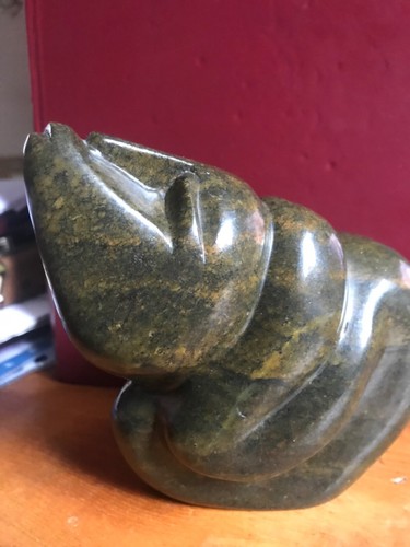 Unique green soapstone - , inuit