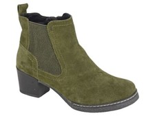 Cipriata Ladies Ankle Boots Real Suede Memory Foam Inside Zip Up Boot UK3-8