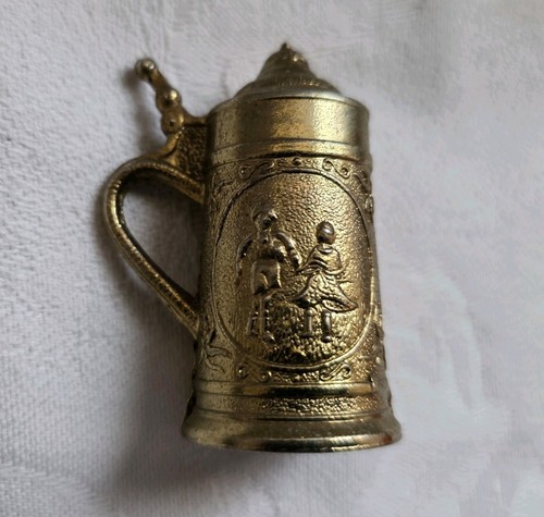 Jug tankard shaped brass - jug, metal