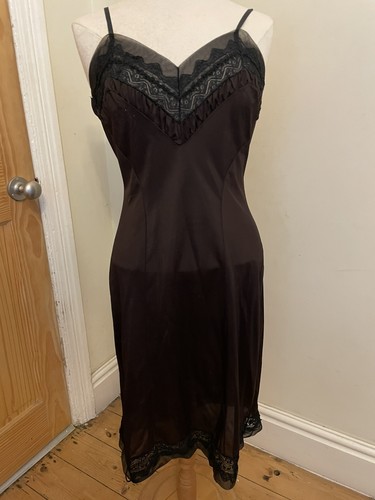 Vintage black nightgown large - vintage,