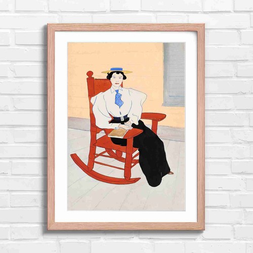 Women vintage rocking - women, chair
