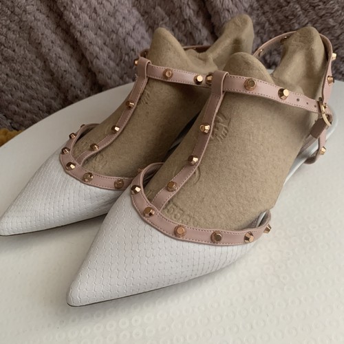 Dune flat sandals gold studs - flat,