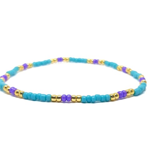 Turquoise purple and gold - purple,,