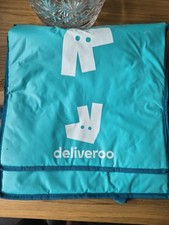 Deliveroo Thermal Bag LARGE SIZE Food Delivery. Insulated.