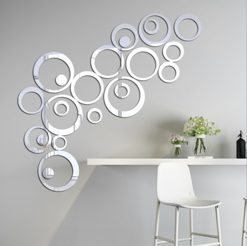 Diy circle art mirror - 3d,