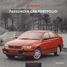 Toyota Range 1992 Ed1 UK Brochure Starlet Corolla MR2 Carina Celica Camry Supra 