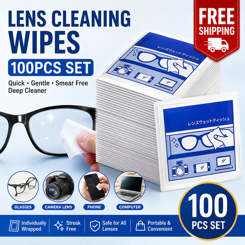 100 spectacle lens cleaning - 100,