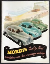 MORRIS Car RANGE Sales