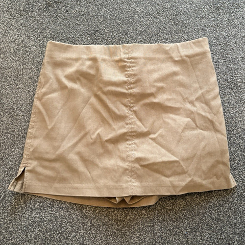 Bershka beige cotton twill - bershka,