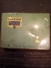 W.D & H.O Wills Capstan Navy Cut Cigarettes Empty Tin Vintage Collectable