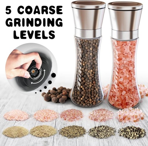 2pcs pepper and - 2pcs, salt