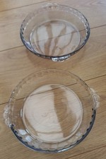 2x Vintage Pie Quiche Pyrex
