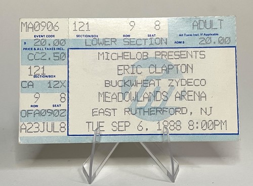 Eric clapton concert ticket - eric,