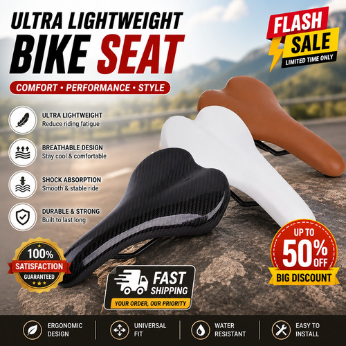 Ultralight bicycle saddle - bicycle, pu