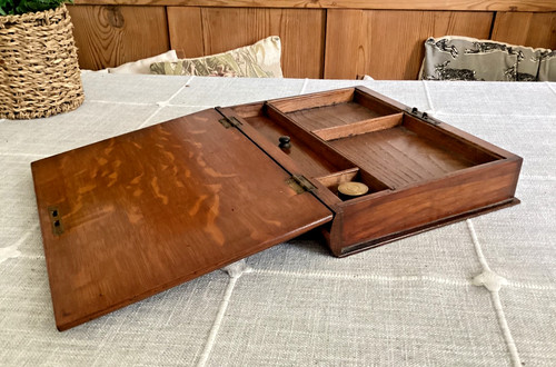 Antique writing slope and - writing,