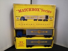 P750-MATCHBOX MAJOR PACK M-9 COOPER-JARRETT INTERSTATE DOUBLE FREIGHTER AND BOX