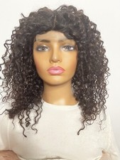 100% human hair Brazilian Curly  Human Hair 9 Inch 4x4 Lace Frontal