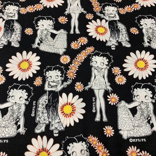 Groovy betty boop daisy fabric - betty,