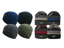 Mens/Boys Thermal lined Beanie Hat, 8 designs, fast 48 hour delivery.