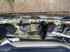 2 man kayak used with seats and paddles, camouflage in colour, 