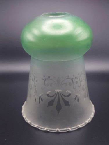 Antique frosted etched green - frosted,