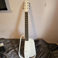 NEXG 2 Carbon Fiber-  38 Inch White Electric smart Guitar  and foot control