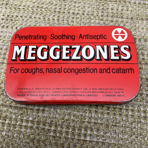 Vintage empty tin - tin, meggezones