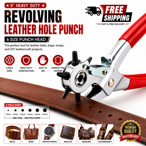 Leather hole punch heavy - leather,