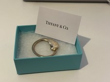 AUTHENTIC Tiffany & Co Elsa Peretti 925 Sterling Silver Eternal Circle Key Ring