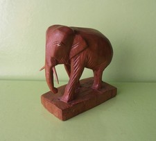 Hand carved wooden elephant - hand,