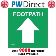 SIGN Footpatch Up Arrow Walks