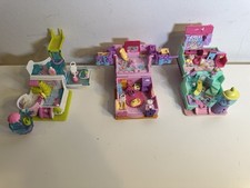 Shopkins Happy Places Bundle x3 Compacts Ice Cream Candy Party House Playset Lot