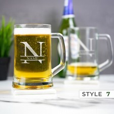 Personalised Glass Beer