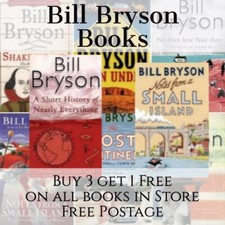 Bill Bryson Books - Build your own Paperback Bundle Lot - Buy 3 get 1 Free