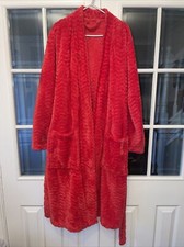 Ladies M&S red dressing gown 8/10 Fluffy