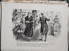 K1z  Ephemera 1930s Punch Cartoon Husbands Birthday Bargain Basement 