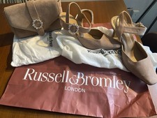 Russell & Bromley Strictly Shoes Size 6 With Matching Handbag Wedding Party
