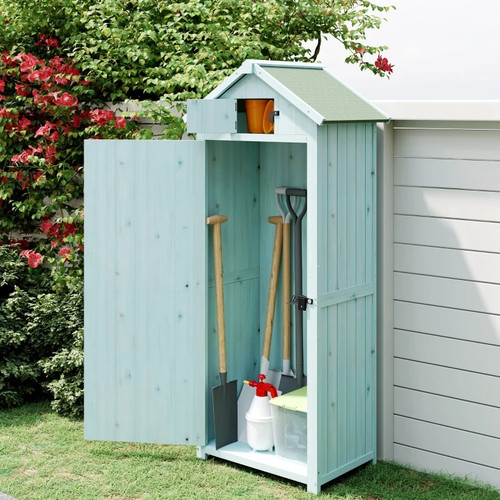 Outsunny wooden garden storage - wooden,