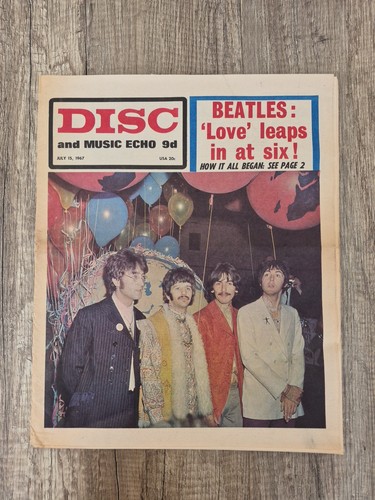 Disc and music echo beatles - disc,