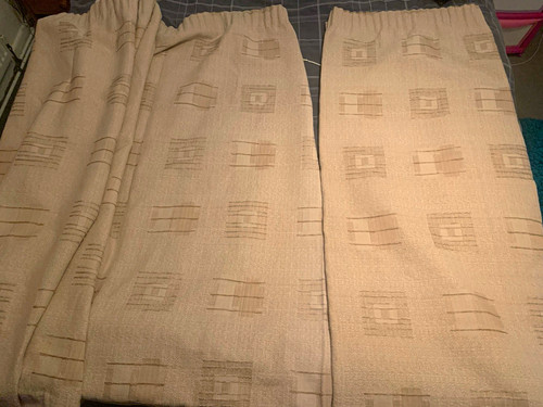 Beige geometric lined heavy - beige,