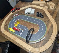 Wooden Train track and Racing