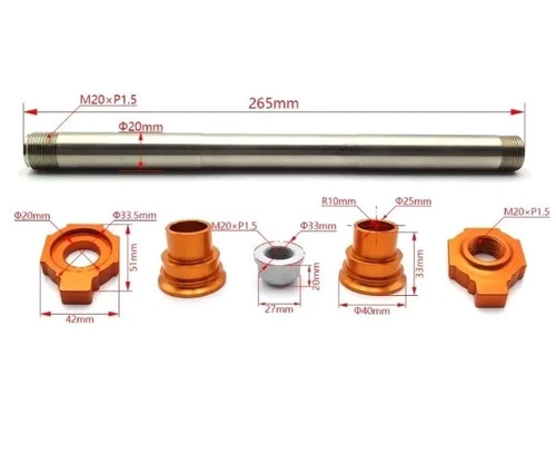 Ktm rear axle - rear, spindle