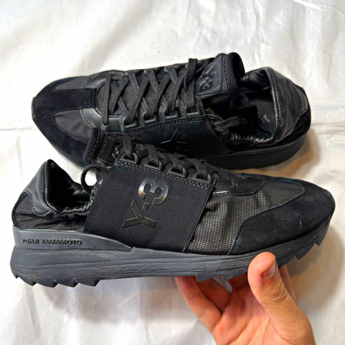 Black lace low top - lace-up,