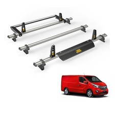 Vauxhall Vivaro 2014-2019 Roof Rack  Low Roof Models 3 Roof Bars + Rear Roller