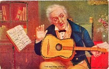 Antique Funny Card Guitar