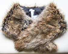 Warehouse Faux Fur Scarf brown