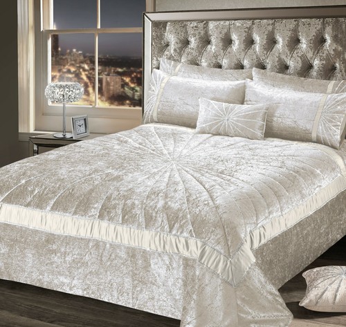 Luxury crushed velvet quilted - luxury,