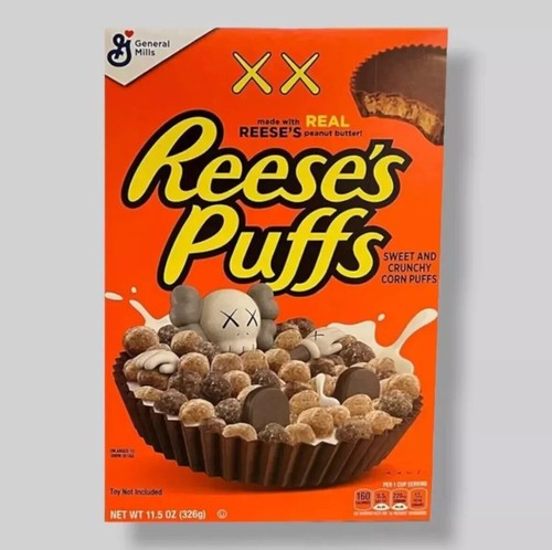 Kaws reese puffs cereal - kaws, reese's